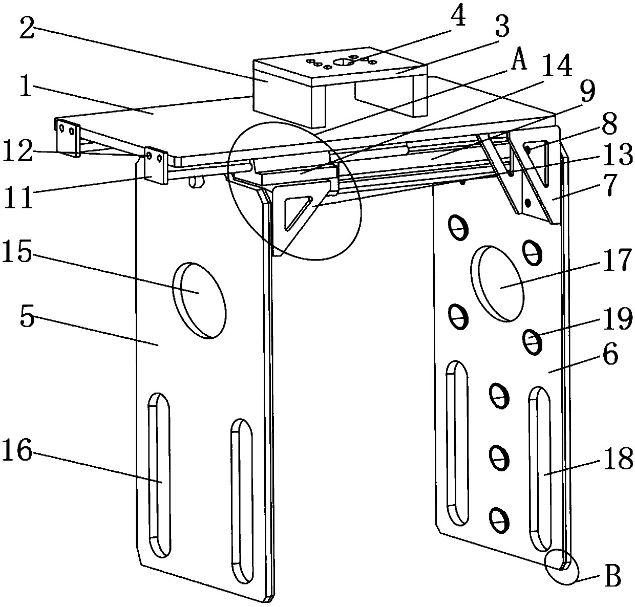 Robot gripper convenient to operate and applied to logistics transportation