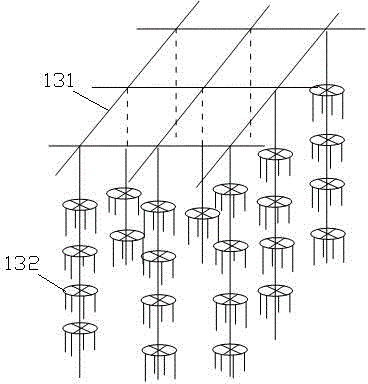 High-efficiency compound biological pond and sewage treatment method