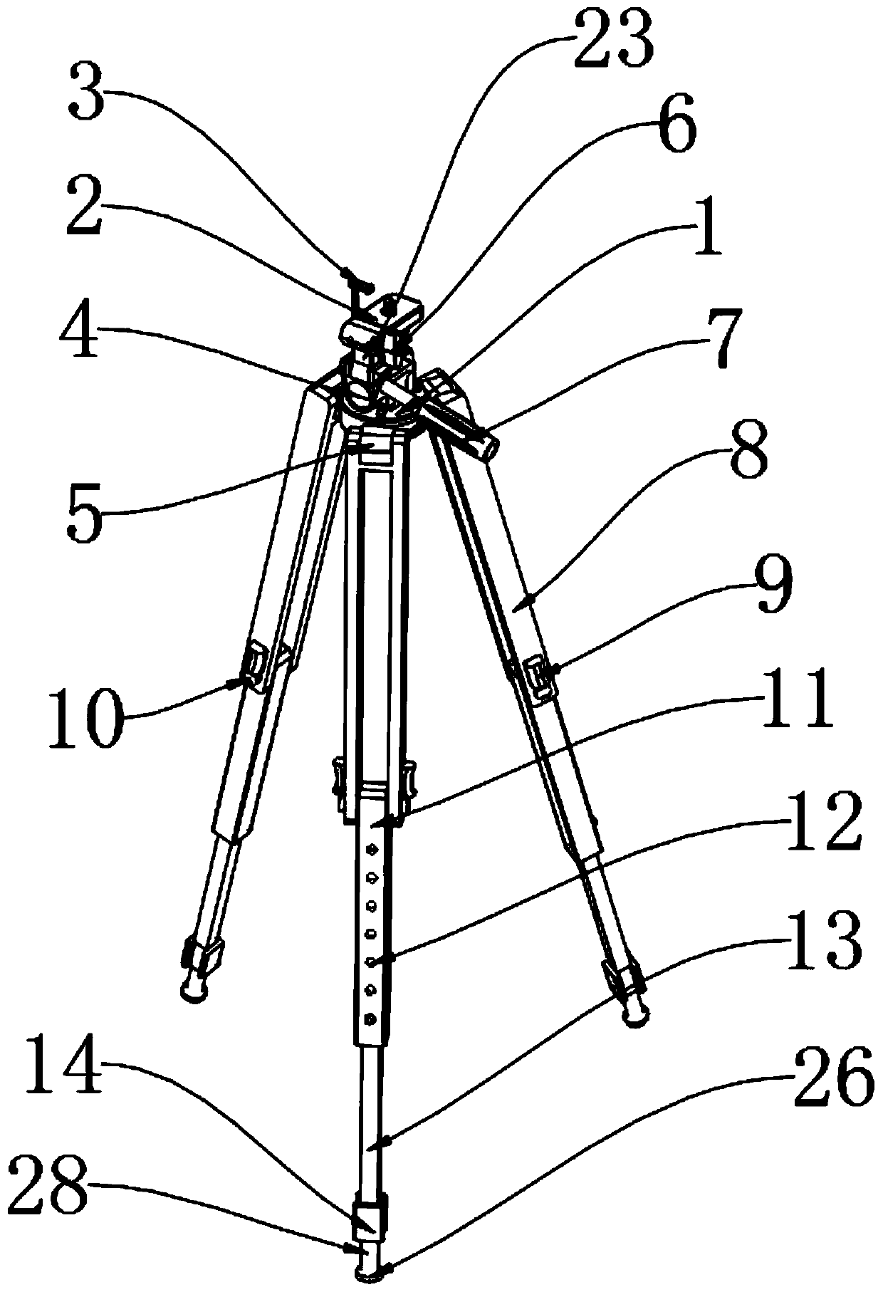 Carry-on clamping device for network new media recording