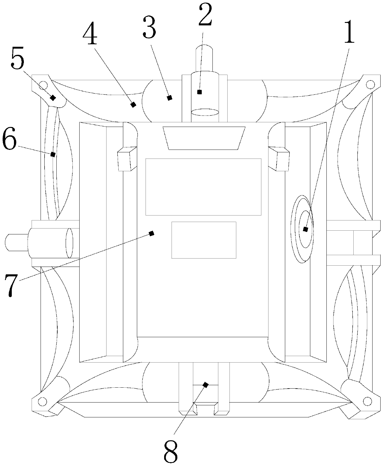 LED display screen with cell fluctuation facade for improving static screen display effect