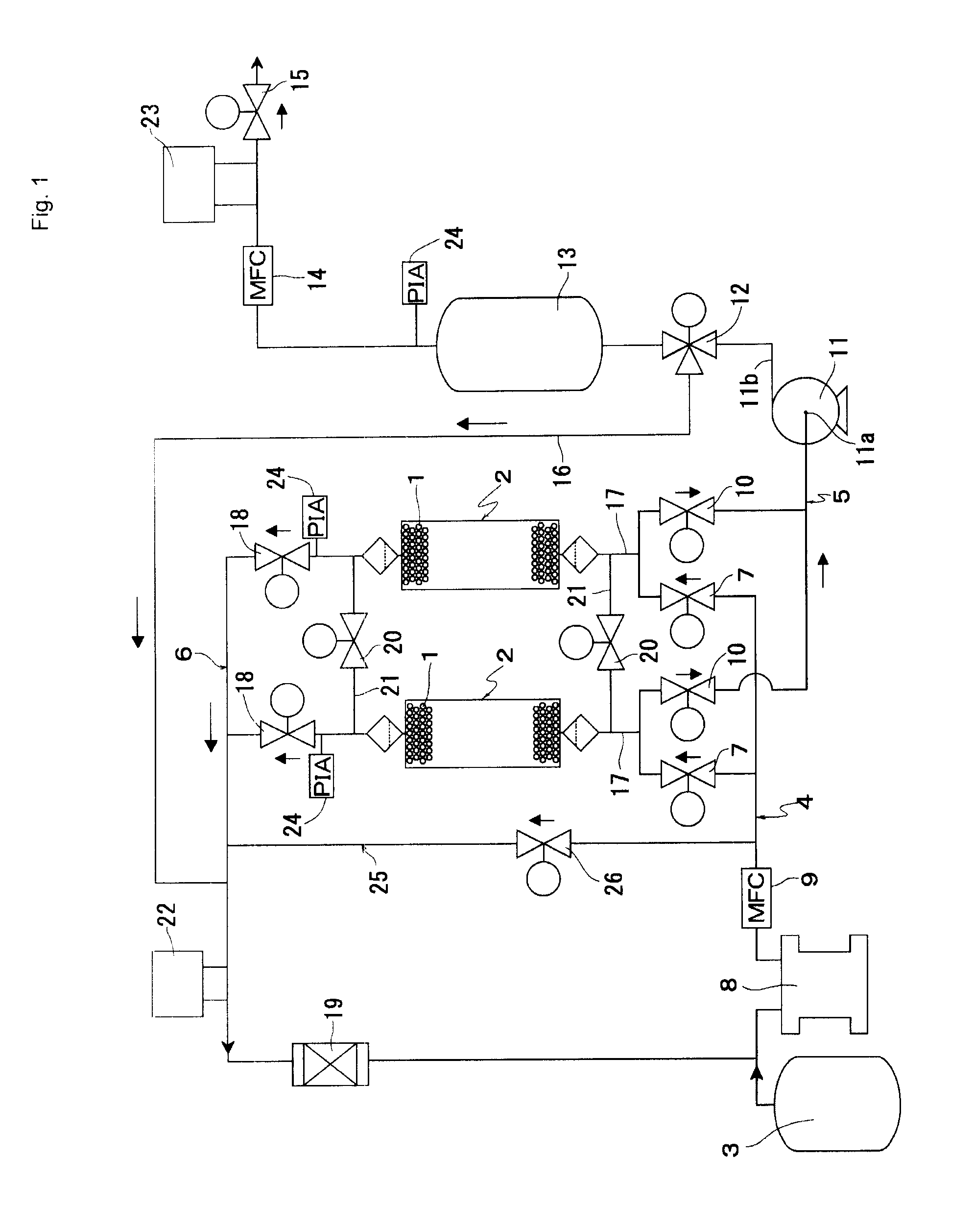 Method and apparatus for concentrating ozone gas