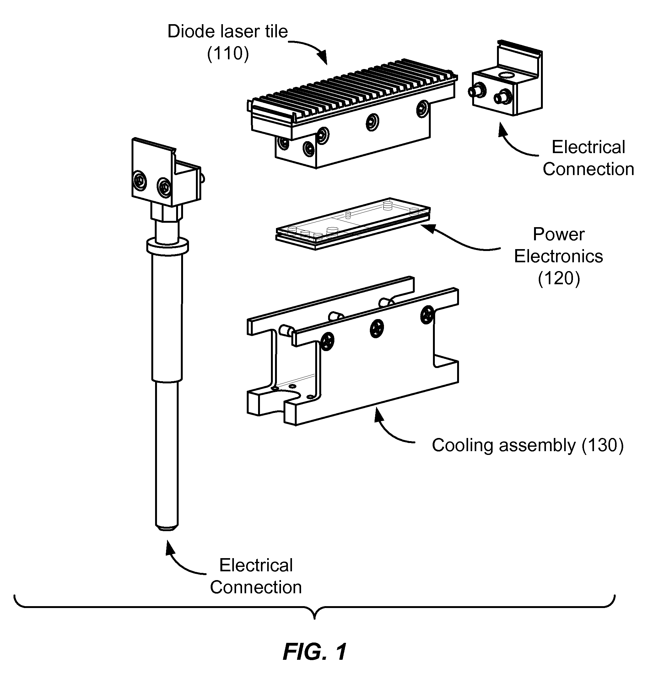 Method and system for powering and cooling semiconductor lasers