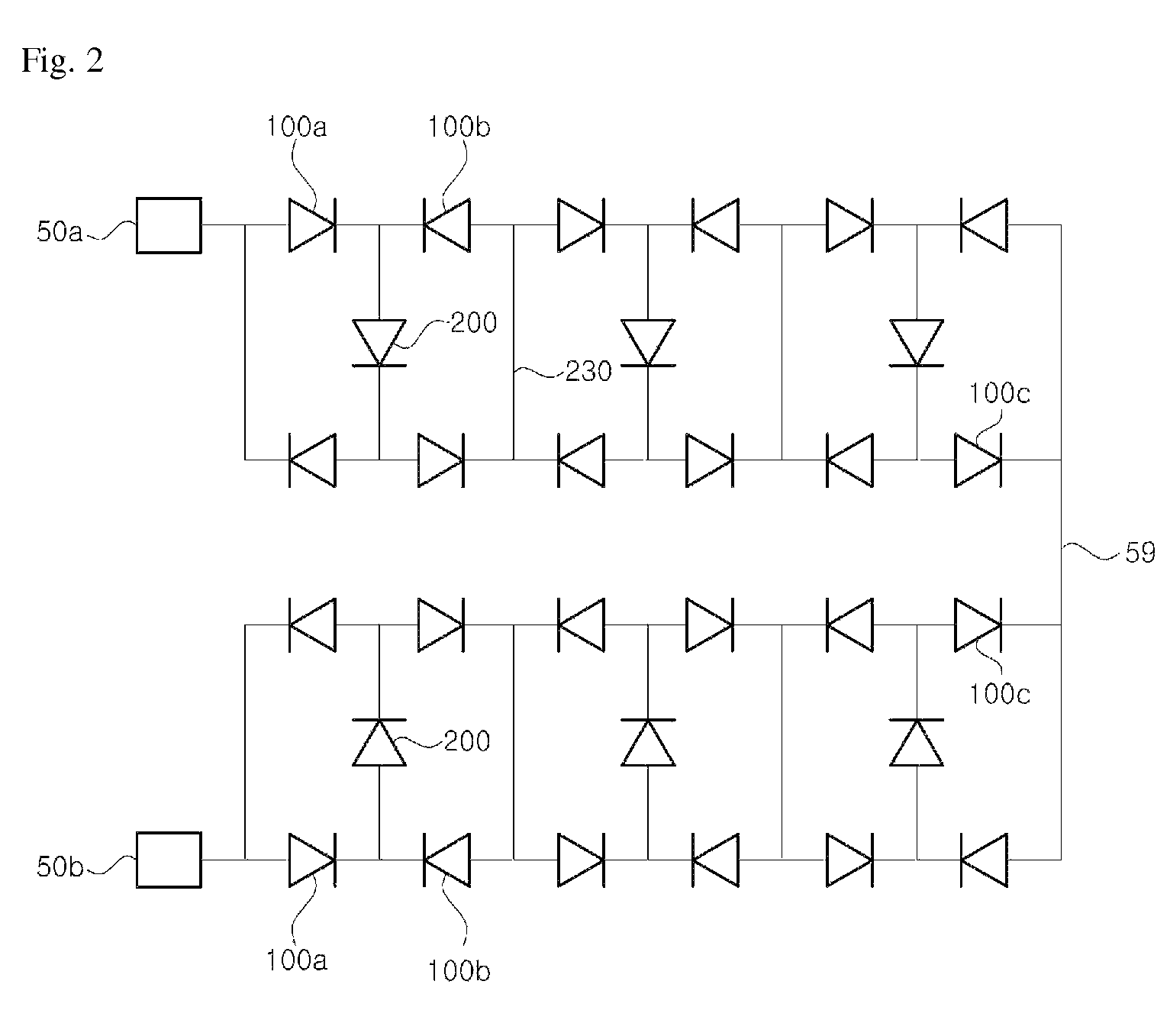 AC light emitting diode having full-wave light emitting cell and half-wave light emitting cell