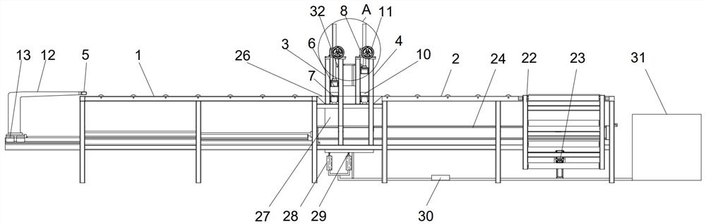 Automatic imitation copper wire drawing machine based on multiple machine heads