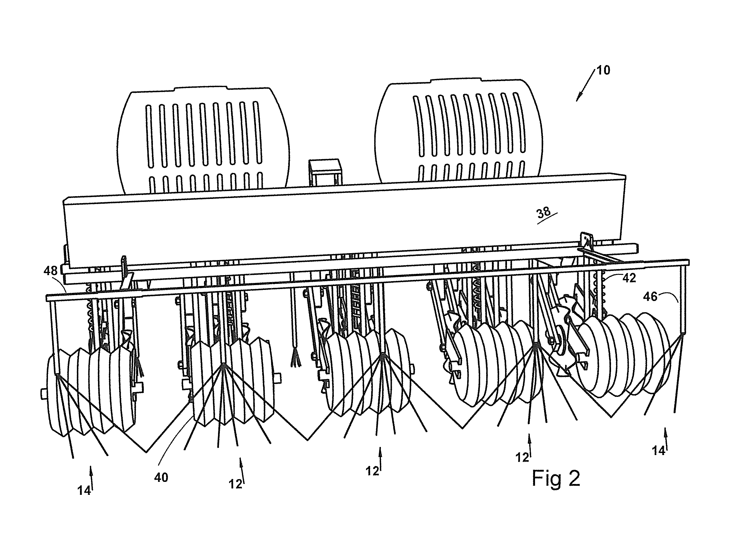 Apparatus and method for no-till inter-row simultaneous application of herbicide and fertilizer, soil preparation, and seeding of a cover crop in a standing crop