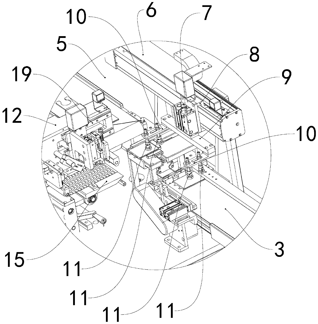 Automatic glue pasting method for battery