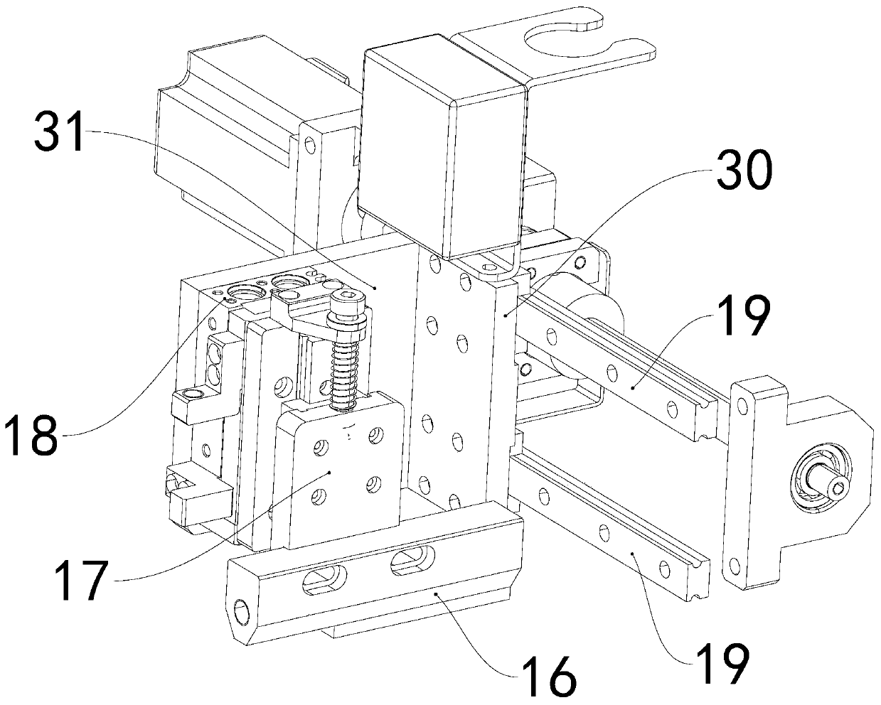 Automatic glue pasting method for battery