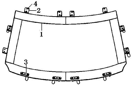 Windscreen detection module of finished automobile master model