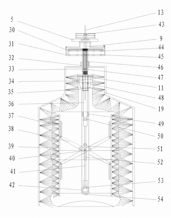 Upward pushing and pressing expansion type in-barrel cleaning device