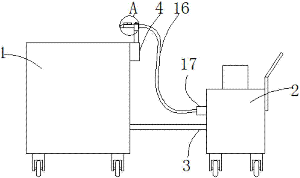 Pulp shooting machine for food processing with a good spraying effect and pulp preparing system