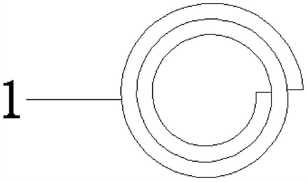 Shear part of spiral spring bolt and construction method