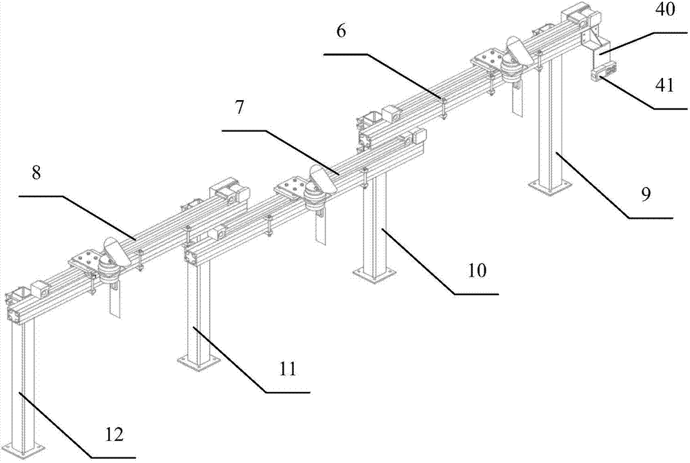 Overall dimension measuring system of vehicle based on three projection plane theory