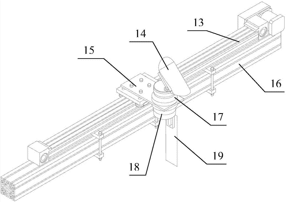 Overall dimension measuring system of vehicle based on three projection plane theory