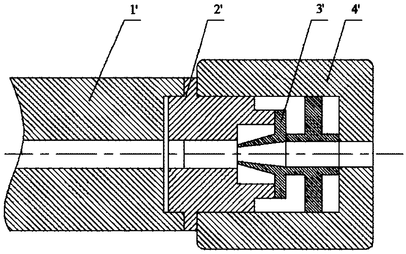 A device for separating projectile and projectile support