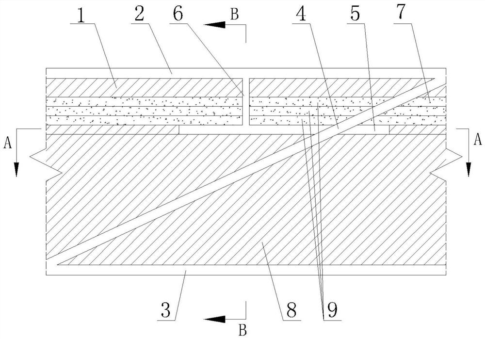 Cemented filling mining method for inclined uphill and downward drift