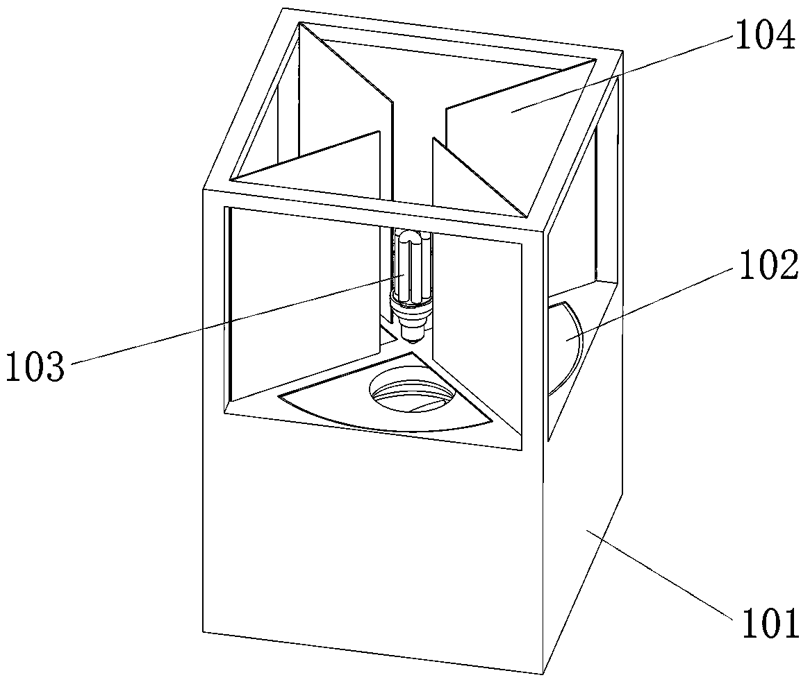 Special light trap device for citrus pests