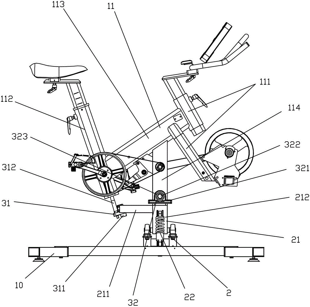 Intelligent competition/exercise bicycle capable of swinging and pitching