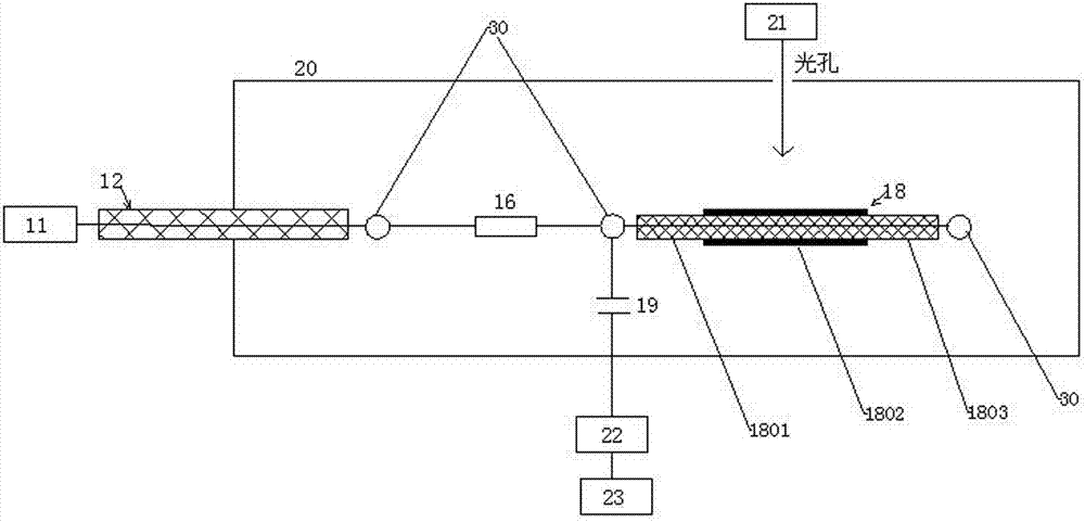 Pressure wave method model cable space charge test system