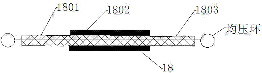 Pressure wave method model cable space charge test system