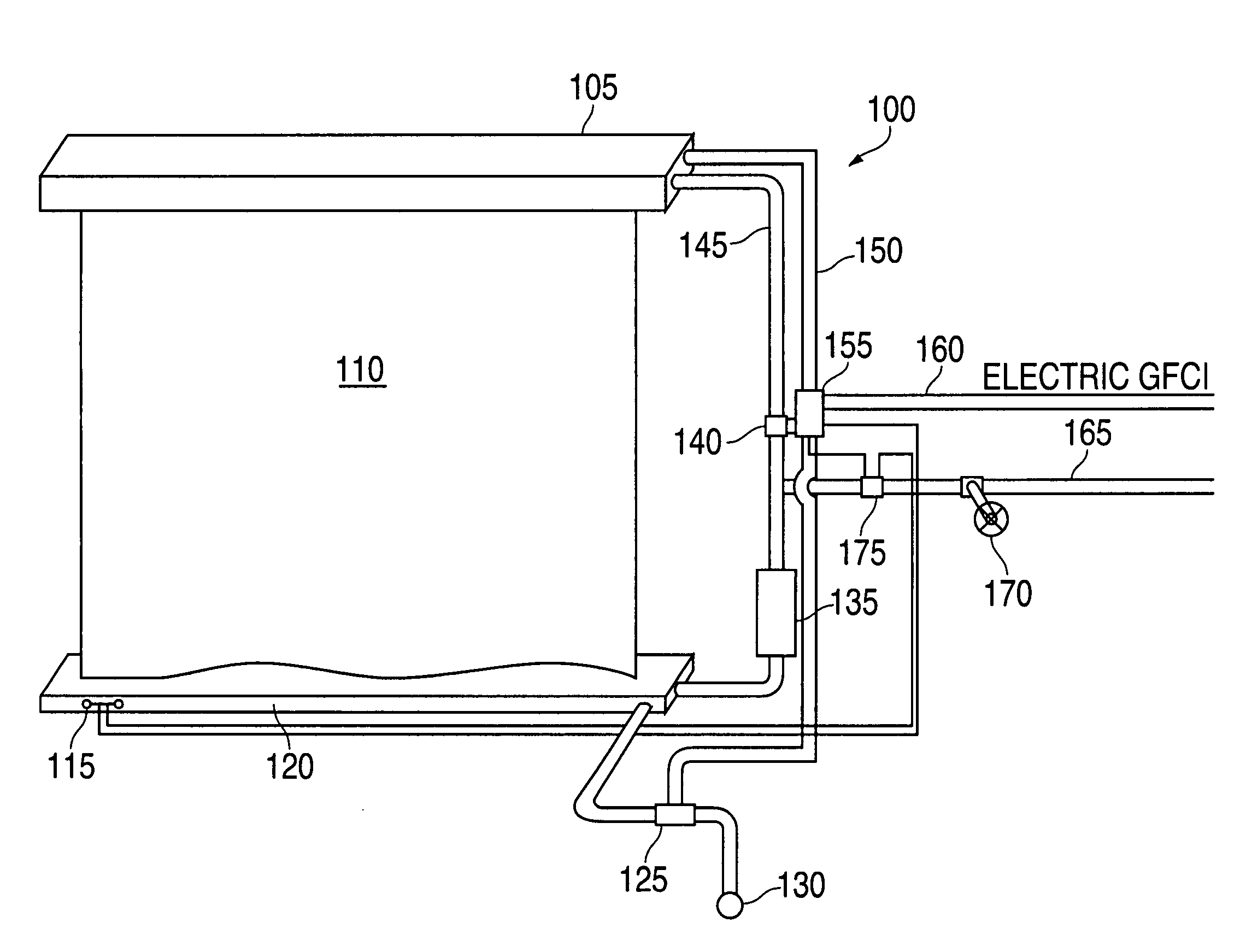 Water curtain apparatus and method