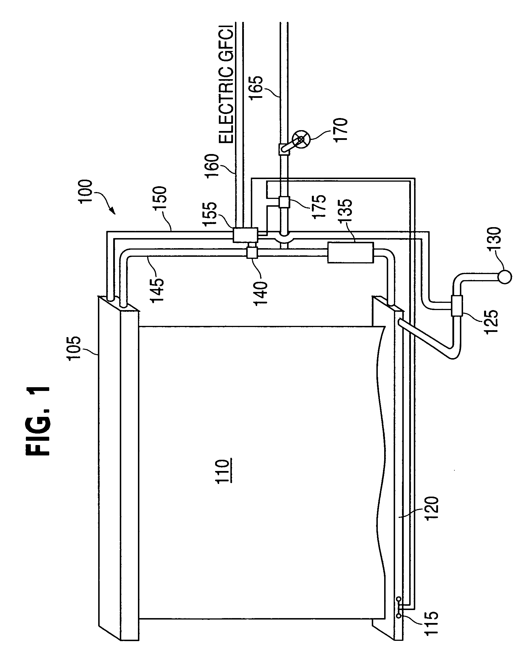 Water curtain apparatus and method