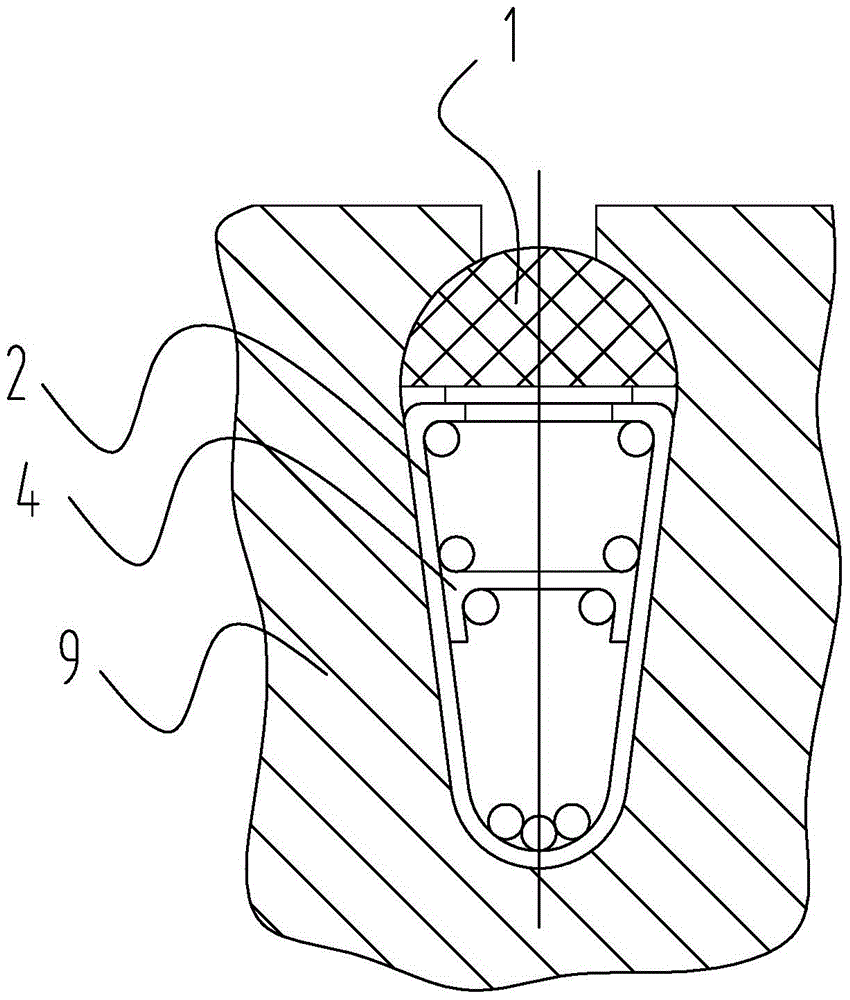 Motor core with sealed structure and combined device