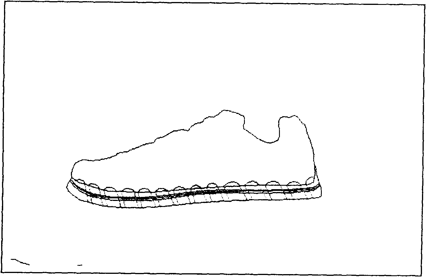 Waterproof and air-permeable massage shoe