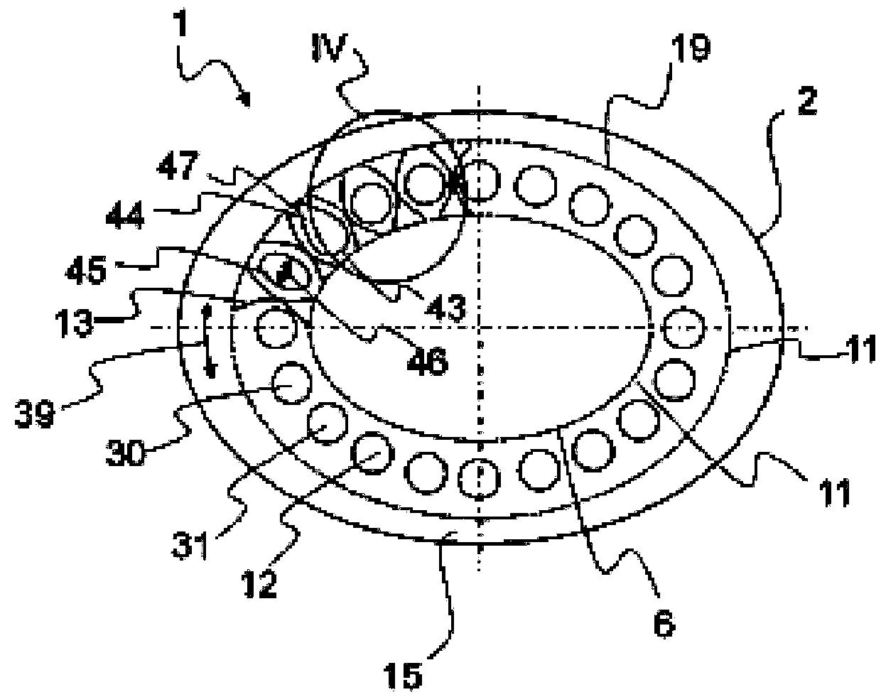 Device having a heat exchanger for a thermoelectric generator of a motor vehicle