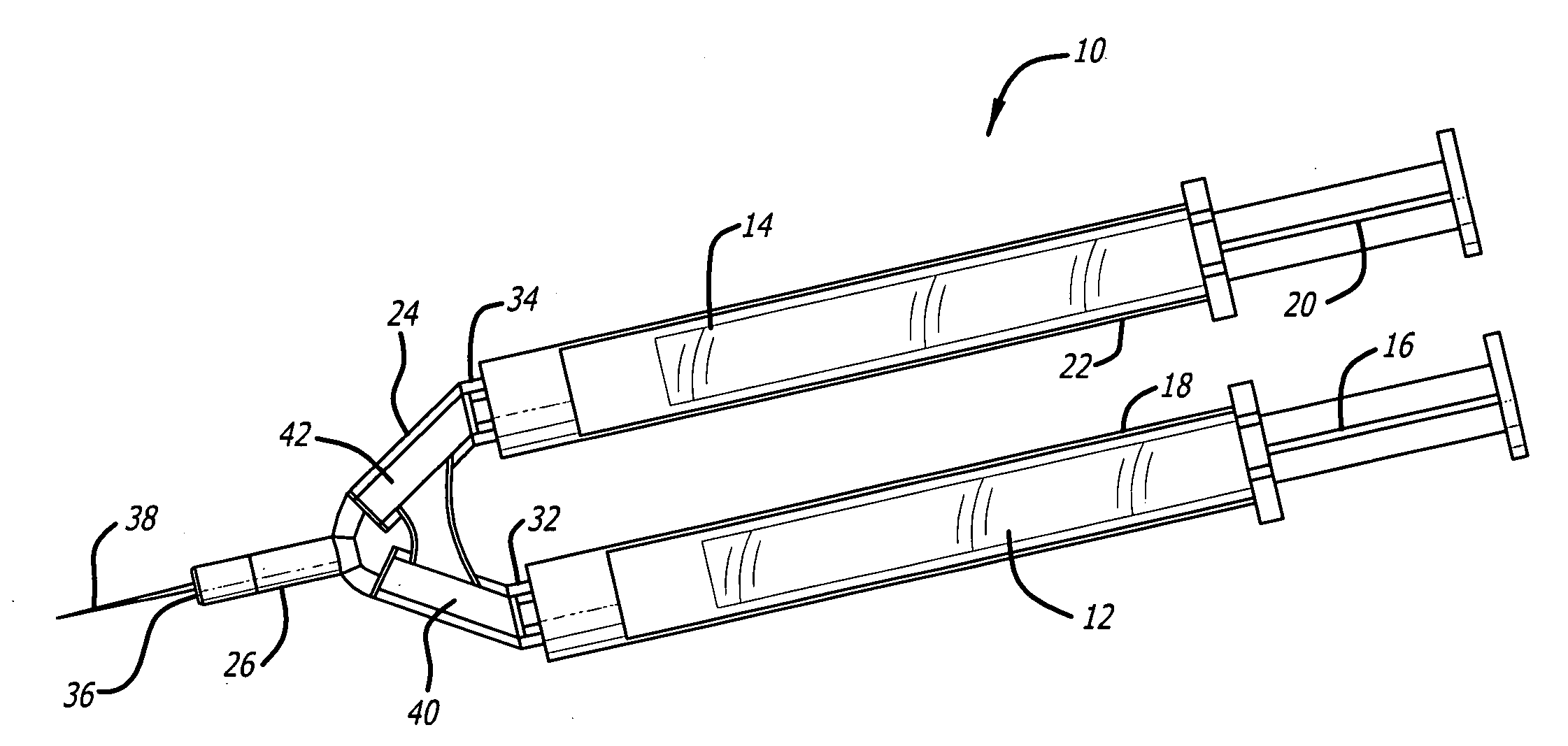 Dual syringe assembly