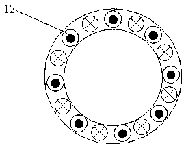 Electromagnetic ultrasonic detecting device and method for surface defects of cold rolled ribbed steel bar