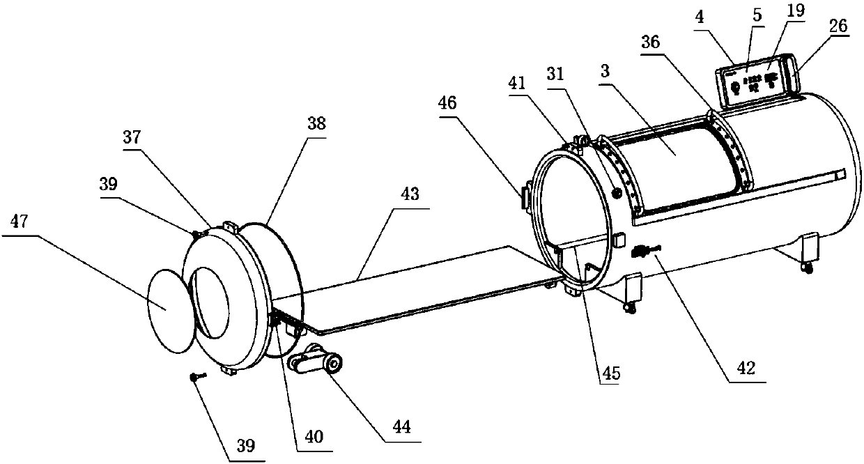 Hard pressurized oxygen chamber