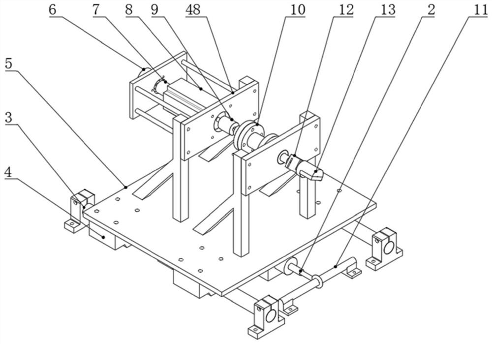 Pneumatic control-based multi-filament spiral contact test device and method inside hoisting wire rope