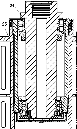 Disassembling structure of large heavy-load spindle