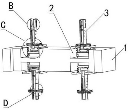 A drying device for mechanical parts with a central hole