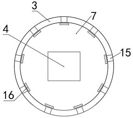 A drying device for mechanical parts with a central hole