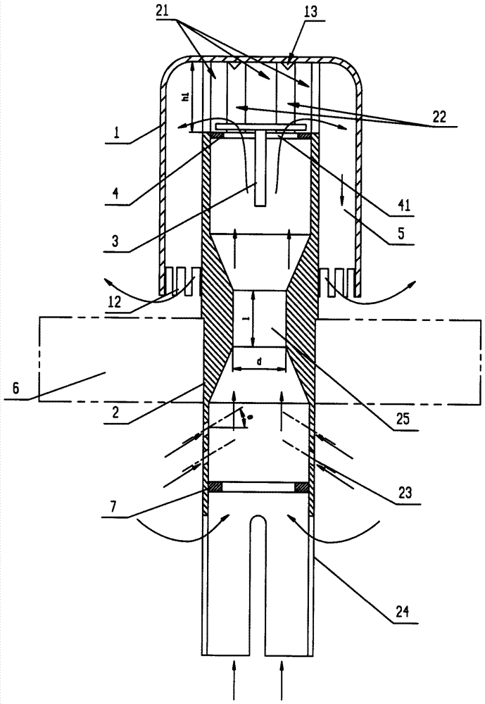 A gas-liquid distributor for ebullated bed reactor