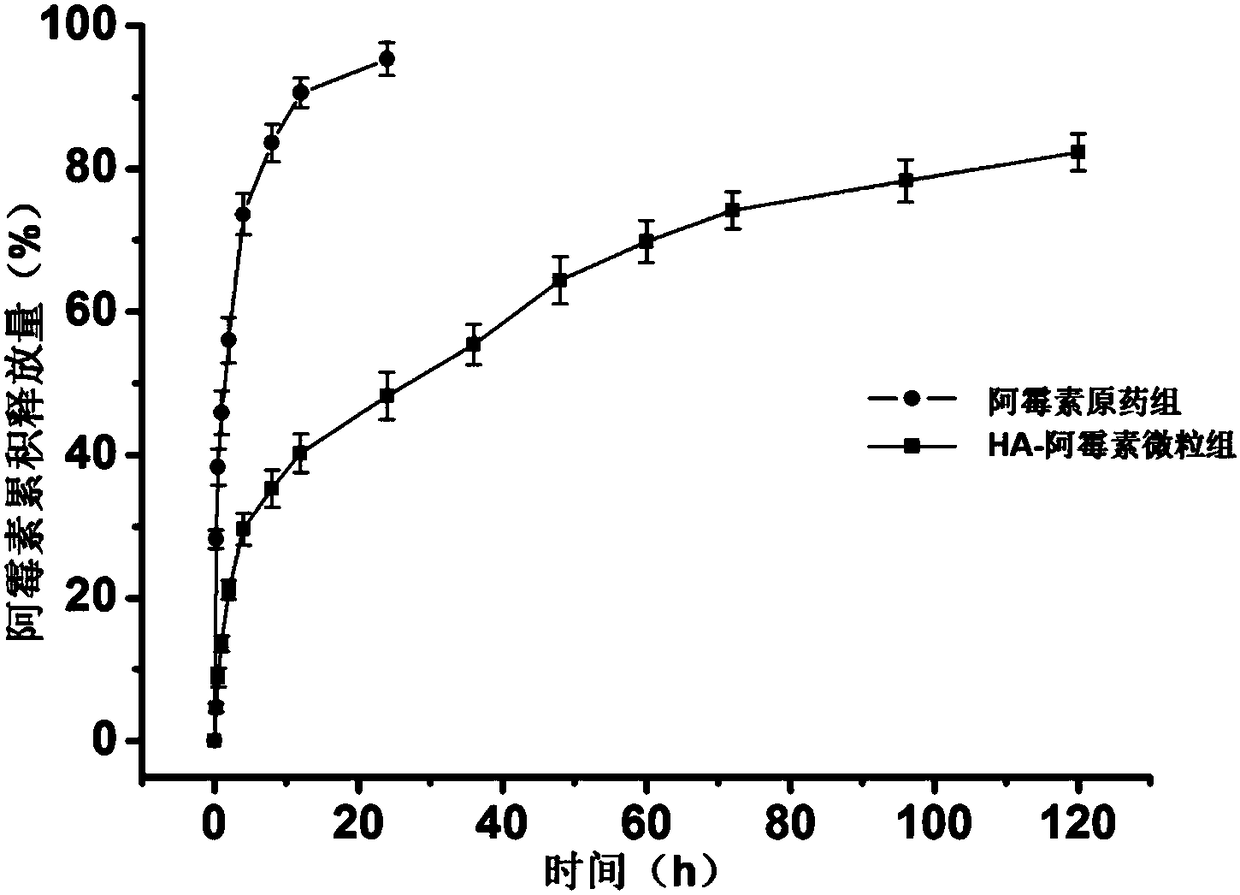 A hyaluronic acid-cationic drug ion-pair particle