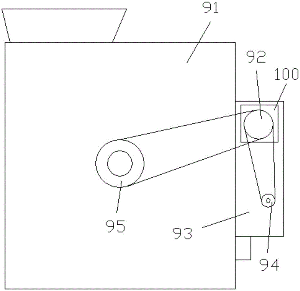 Agricultural material smashing equipment with visible window