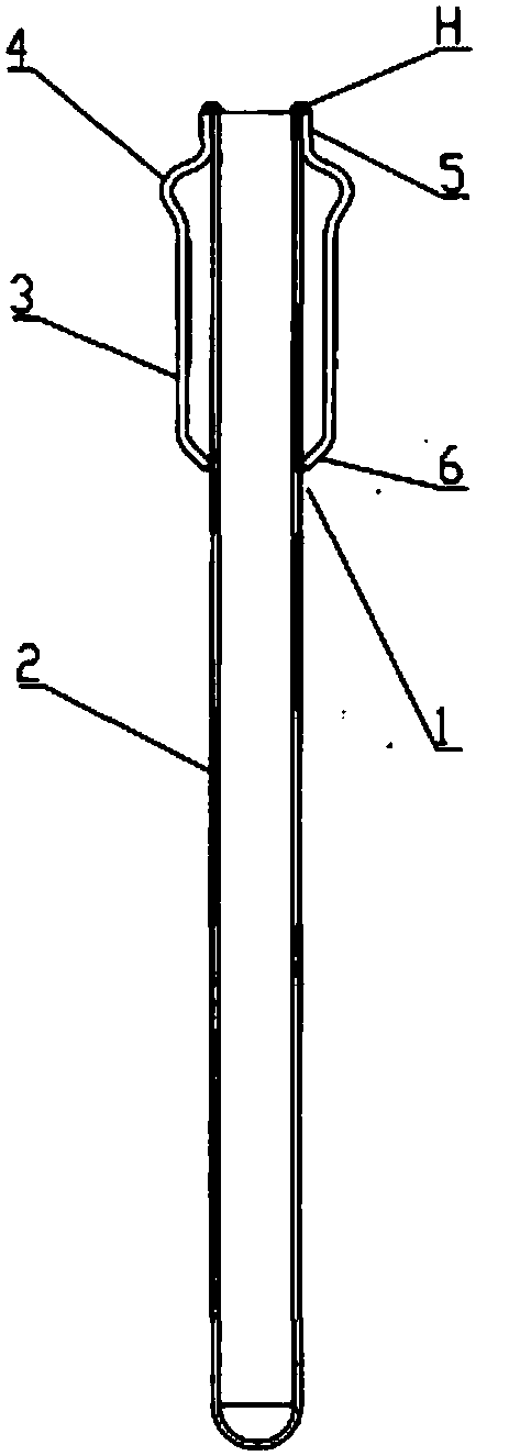 Heat exchange tube device in solar heat collecting tube