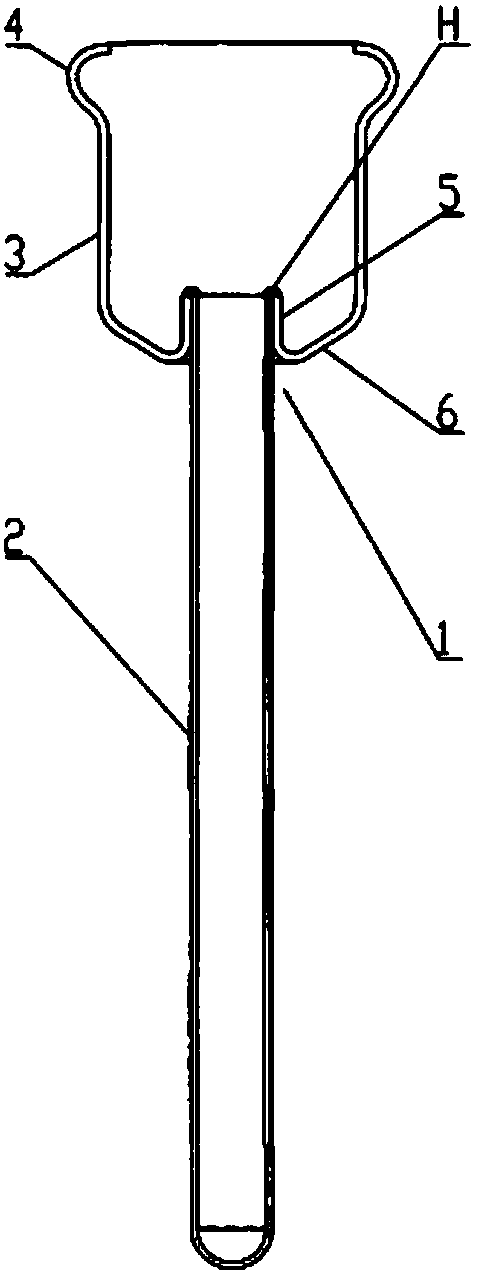 Heat exchange tube device in solar heat collecting tube