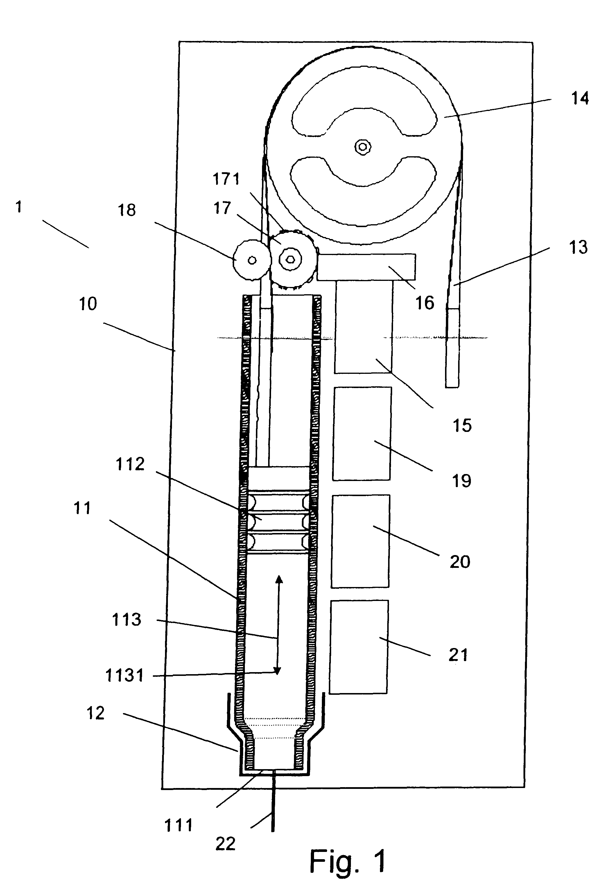 Medication delivery device with bended piston rod