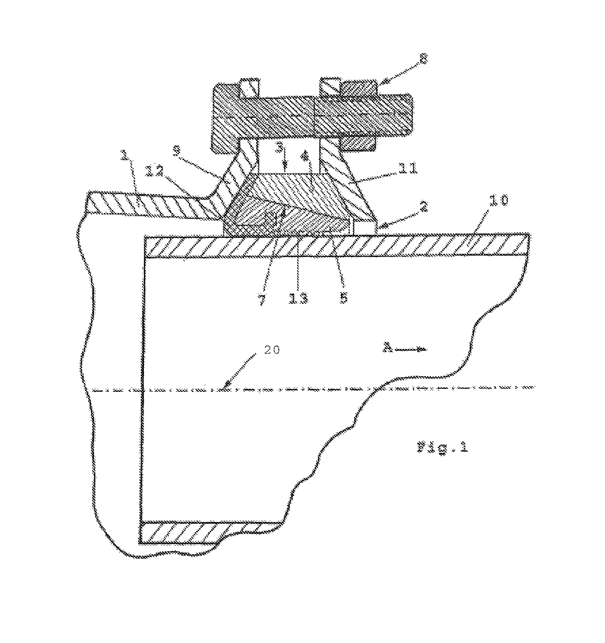 Coupling device for a tube