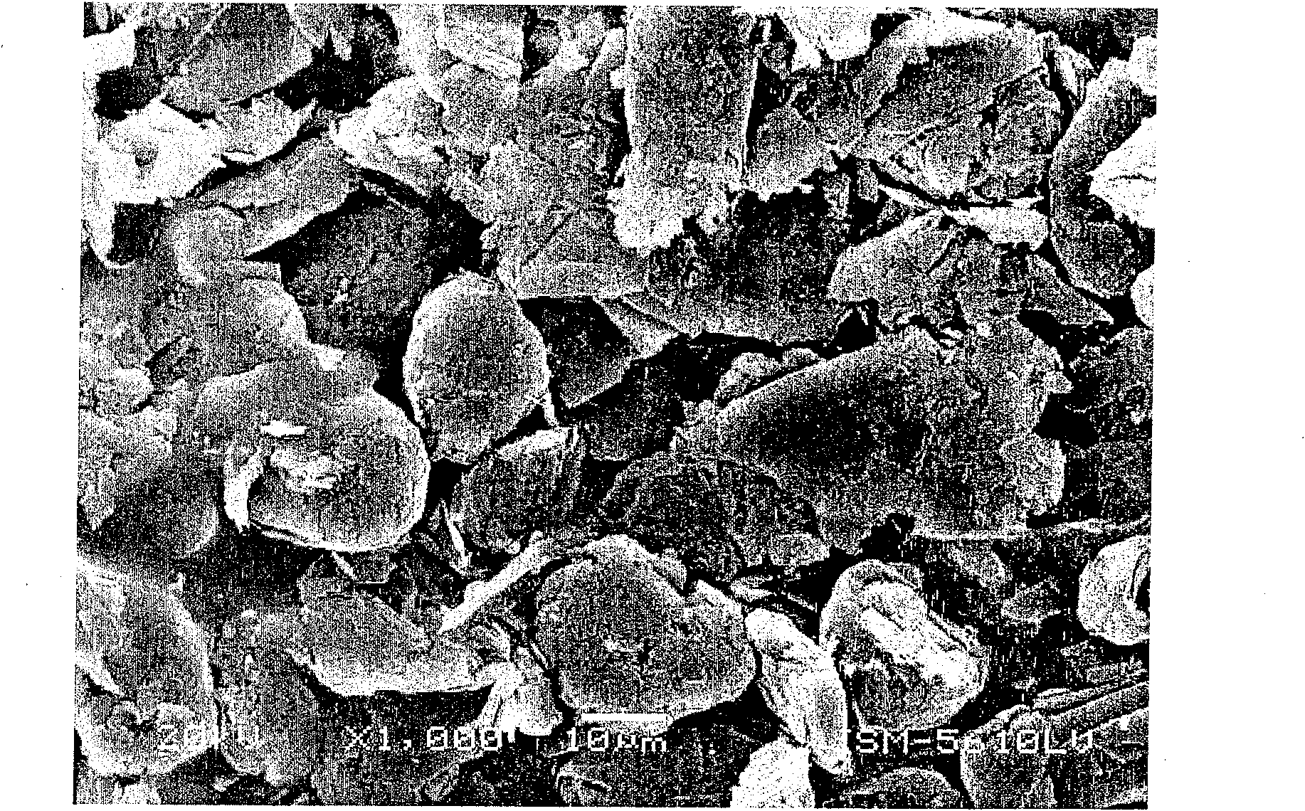 Method for encapsulating active material for negative pole of Li-ion secondary battery