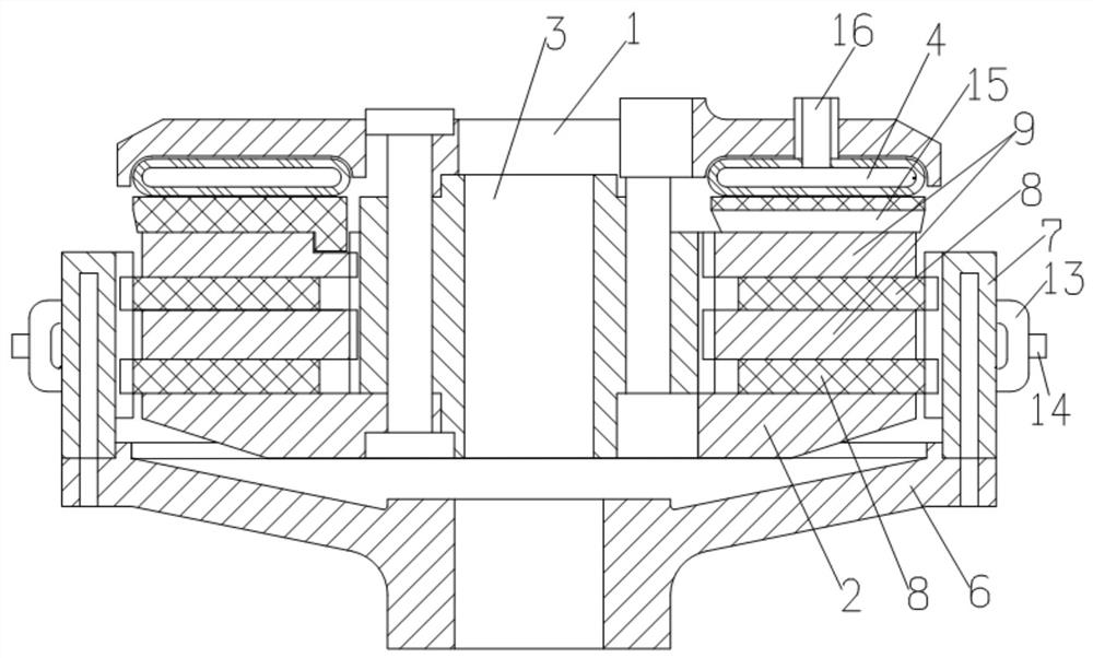 Push plate type clutch with heat-dissipating function