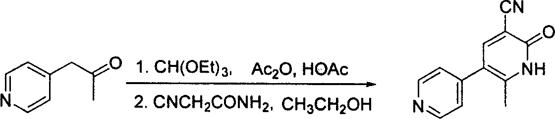 Process for preparing milrinone