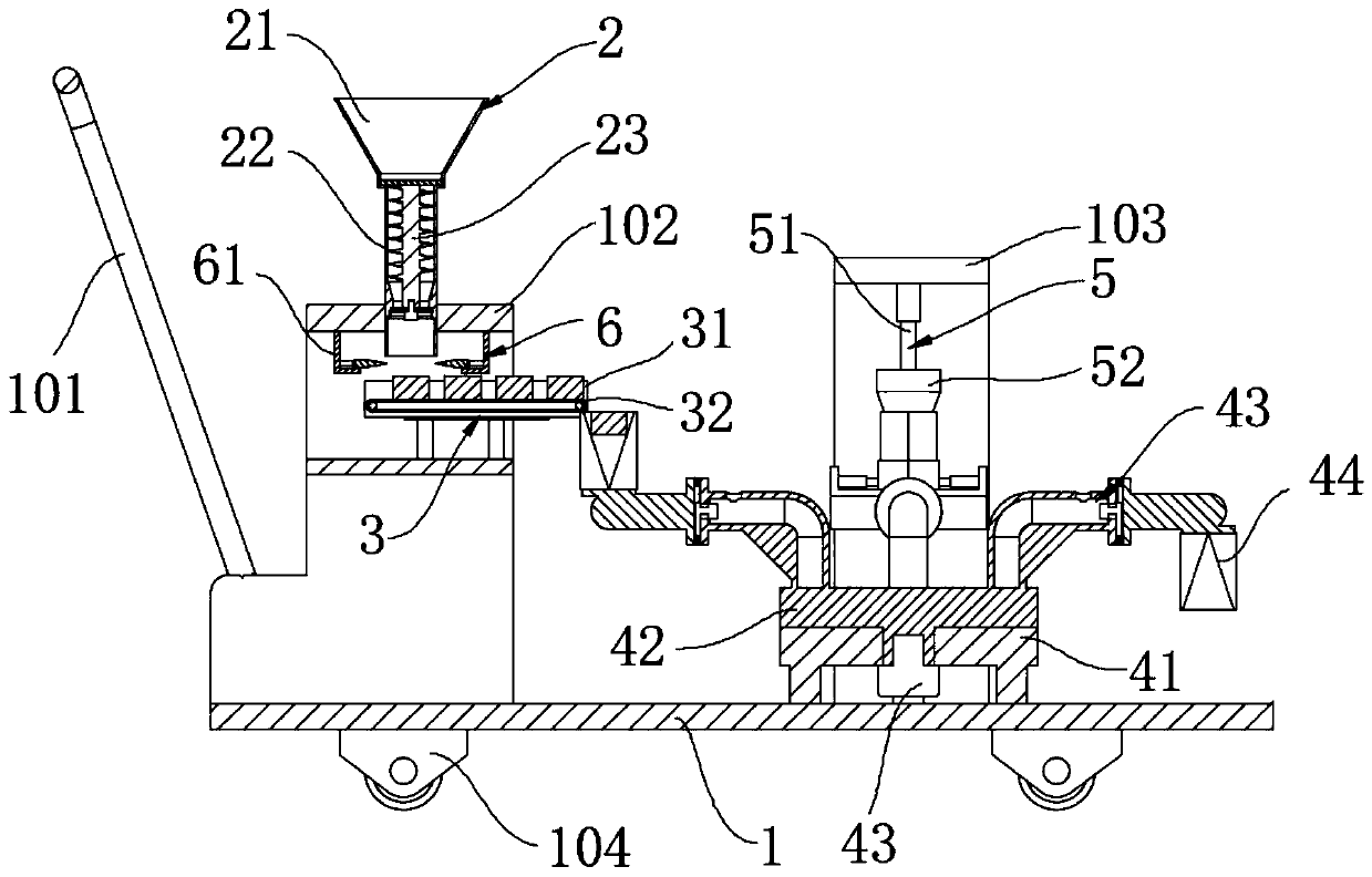 A special moxa grain forming equipment for wheat grain moxibustion therapy