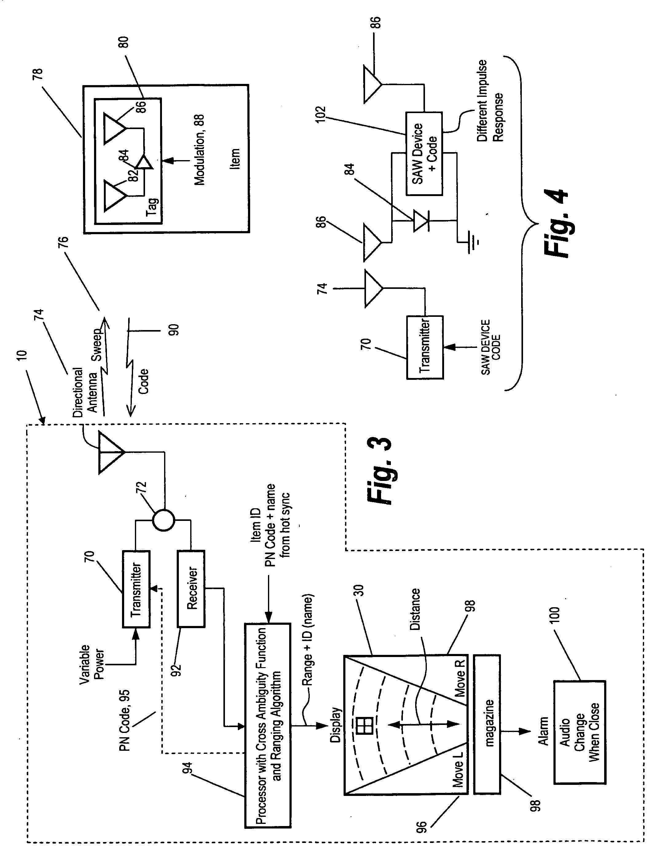 Method and apparatus for locating items