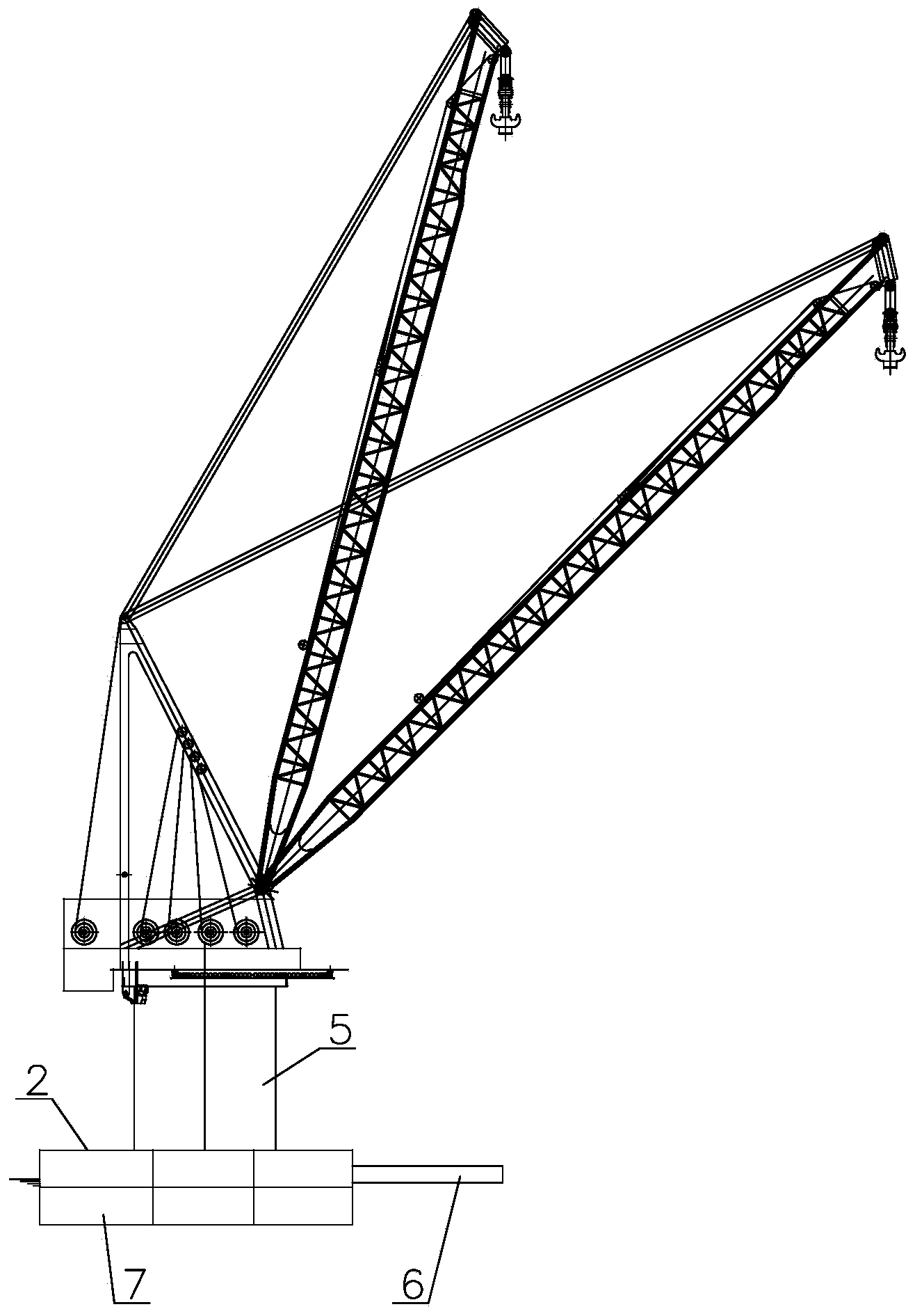 Offshore wind power complete machine installation method