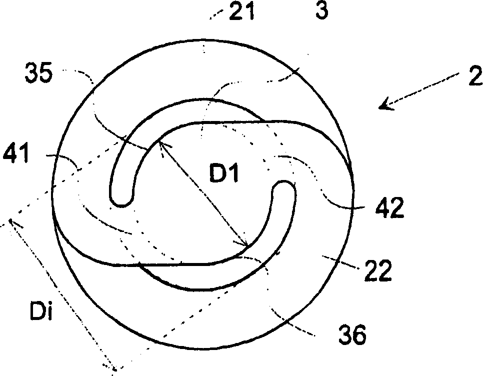 Discharge lamp with helical discharge tube