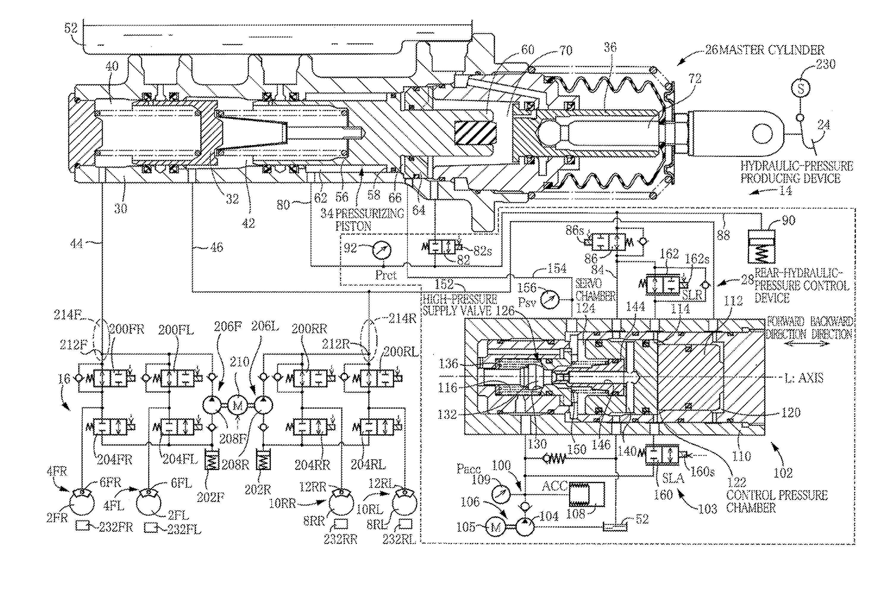 Hydraulic braking system